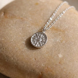 Collier Pendentif Soleil Argent