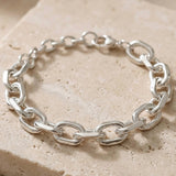 Rolo Chain Bracelet Silber