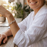 Rolo Chain Bracelet Silber