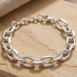Rolo Chain Bracelet Silber