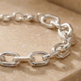 Rolo Chain Bracelet Silber