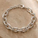 Rolo Chain Bracelet Silber