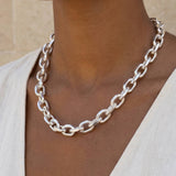 Rolo Chain Necklace Silber