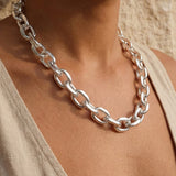 Rolo Chain Necklace Silber