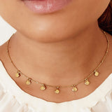 Seashell Necklace Gold