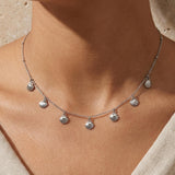 Seashell Necklace Silber