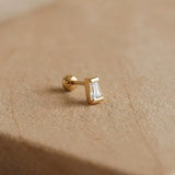 Single Cubic Piercing Gold