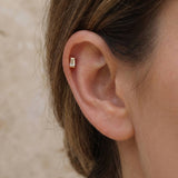 Single Cubic Piercing Gold