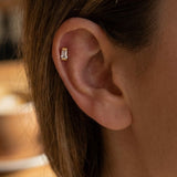 Single Cubic Piercing Gold