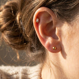 Single Cubic Piercing Gold