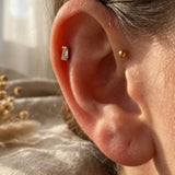 Single Cubic Piercing Gold