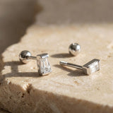 Single Cubic Piercing Silber