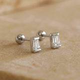 Single Cubic Piercing Silber