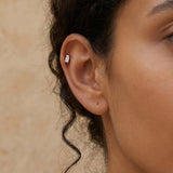 Single Cubic Piercing Silber