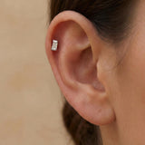 Single Cubic Piercing Silber