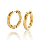 Solid Creolen Gold