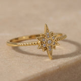 Starburst Ring Gold