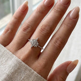 Starburst Ring Silber