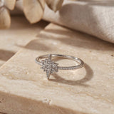 Starburst Ring Silber