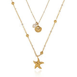 Starfish Necklace Gold