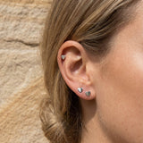 Clous d'oreilles Tiny Hearts Argent