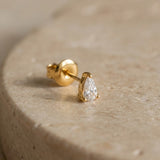 Tiny Marquise Ohrstecker Gold