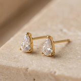 Tiny Marquise Ohrstecker Gold