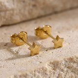 Tiny Star Ohrstecker Gold