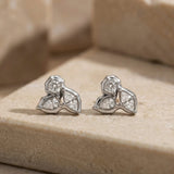 Hammered Hoop Earrings Medium Gold