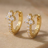 Boucles d'oreilles créoles Triconia or