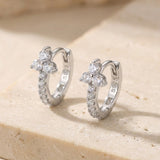 Boucles d'oreilles créoles Triconia argent