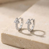 Boucles d'oreilles créoles Triconia argent