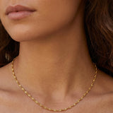 Twist Chain Necklace Gold