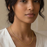 Twist Chain Necklace Gold