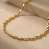 Twist Chain Necklace Gold