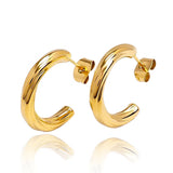 Twisted Creolen Gold