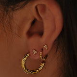 Twisted Creolen Gold