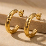 Twisted Creolen Gold