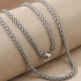 Wheat Chain Necklace Silber