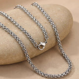 Wheat Chain Necklace Silber