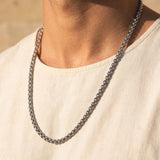Wheat Chain Necklace Silber