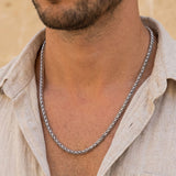 Wheat Chain Necklace Silber