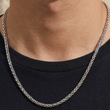 Wheat Chain Necklace Silber
