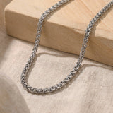 Wheat Chain Necklace Silber