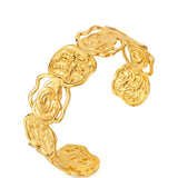 Wild Bloom Bangle Gold
