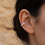 Zirkonia Earcuff Silber