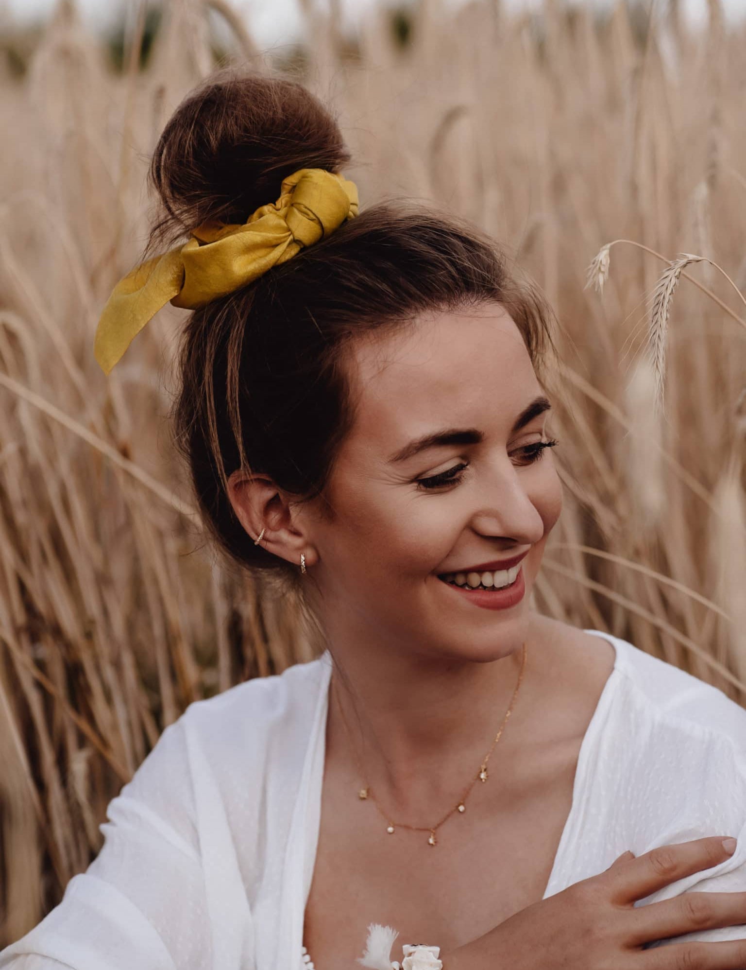 Chouchou avec détail foulard Mono