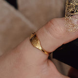 Azteken Ring Gold