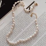 Collier Perle Baroque Doré