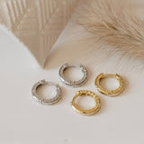Baroque Style Creolen Silber